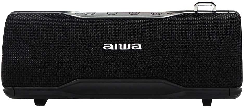 AIWA BST-500BK: Stereo-Bluetooth-Lautsprecher, TWS, tragbar, Schwarz, geeignet für Android oder iPho