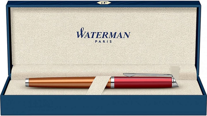 Waterman Hemisphere Füller | Promenade Vermillon | Füllfederhalter Feine Spitze | Geschenkbox | Fren