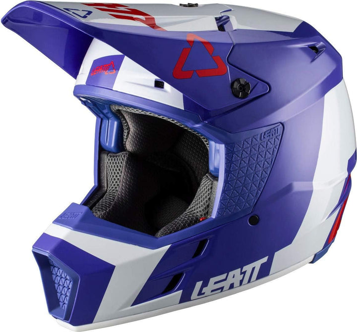 Leatt GPX 3.5 V20.2 Motocross Helm Blau/Weiss M (57/58)
