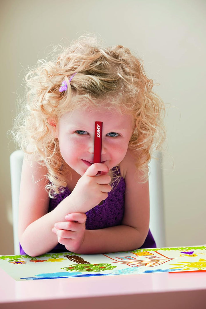 Lamy 1223549 3plus Farbstifte 520 18er-Set: Faltschachtel mit 18 Farbstiften + Spitzer. Stifte aus Z