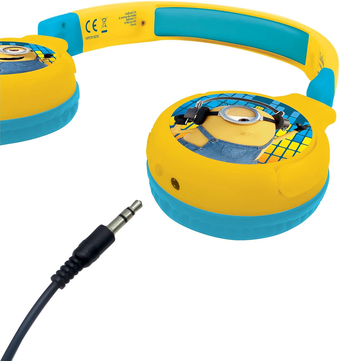 Lexibook Despicable Me 2-in-1-Bluetooth-Kopfhörer für Kinder Stereo Wireless Wired Kindersicher für