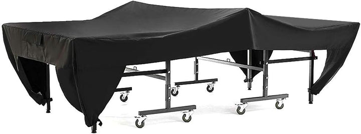 Hapivida Abdeckung für Tischtennisplatte, 280 x 153 x 73 cm Schwarz Wasserdicht Winddicht Tischtenni