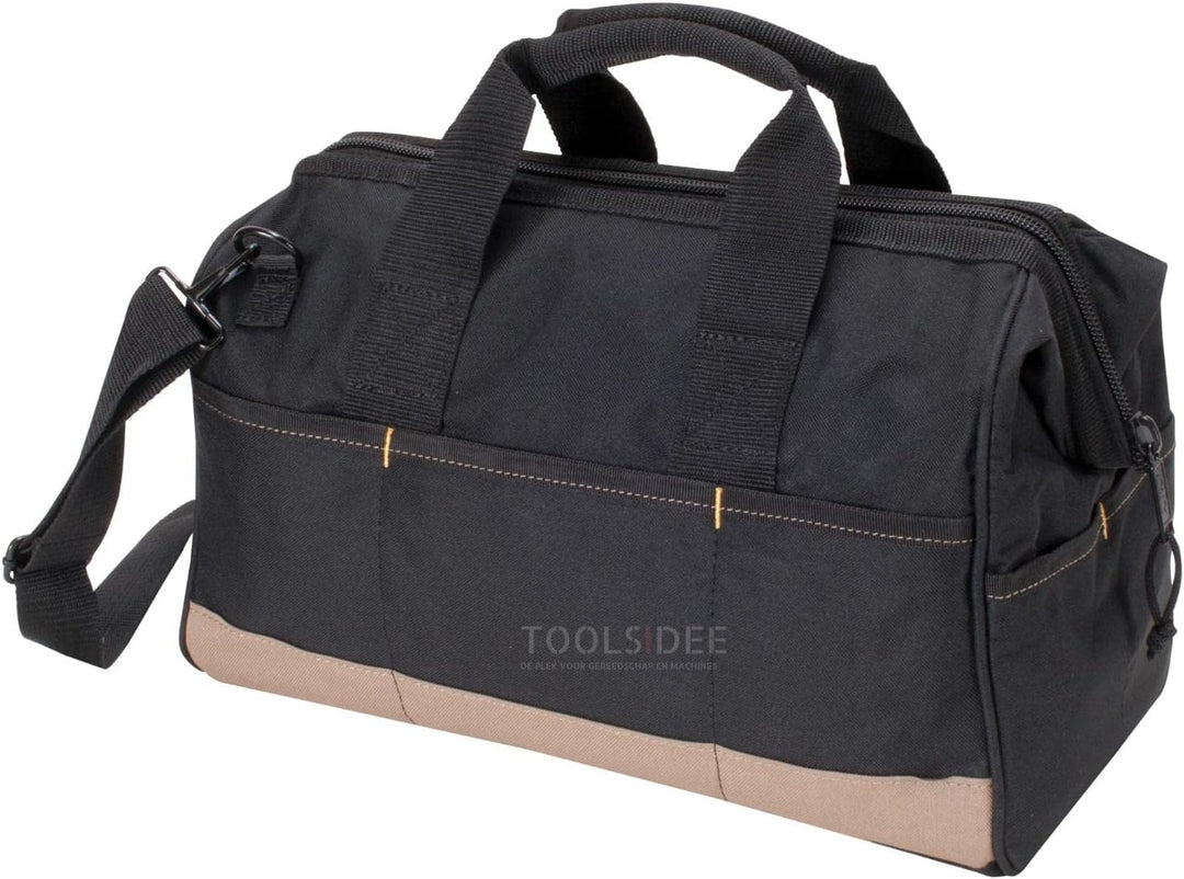 CLC BigMouth Werkzeugtasche mittelgross, 1001165, Werkzeugtasche mit extra grosser Öffnung und 22 Ei