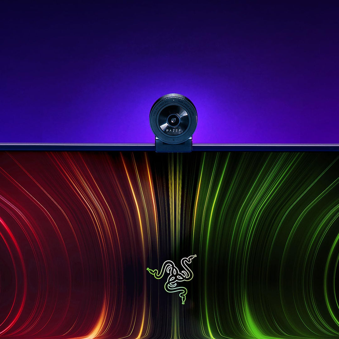 Razer Kiyo X - USB-Webcam für Streaming in Full-HD (1080p 30 FPS oder 720p 60 FPS, Autofokus, Plug +