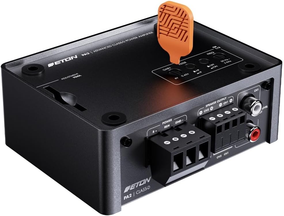 ETON MICRO 2-Kanal Auto/KFZ Kompakt Plug & Play Upgrade Verstärker/Endstufe kompatibel mit VW Volksw