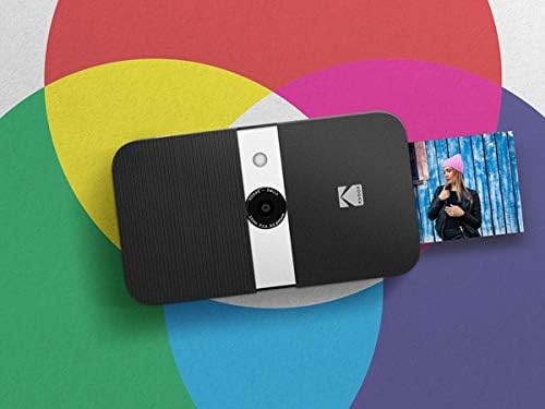 KODAK Smile Digital Sofortbildkamera mit 2x3 ZINK Drucker - HD-Qualität - 10MP, LCD Display, Micro S