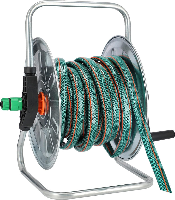 KOTARBAU® Schlauchtrommel mit Wandbefestigung 1/2'-50m Verzinkt Schlauchaufroller ein Unverzichtbare