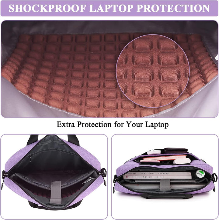 RAVUO Laptoptasche 39,6 cm (15,6 Zoll), wasserabweisend, Laptop, Büro, Aktentasche, stossfest, Messe