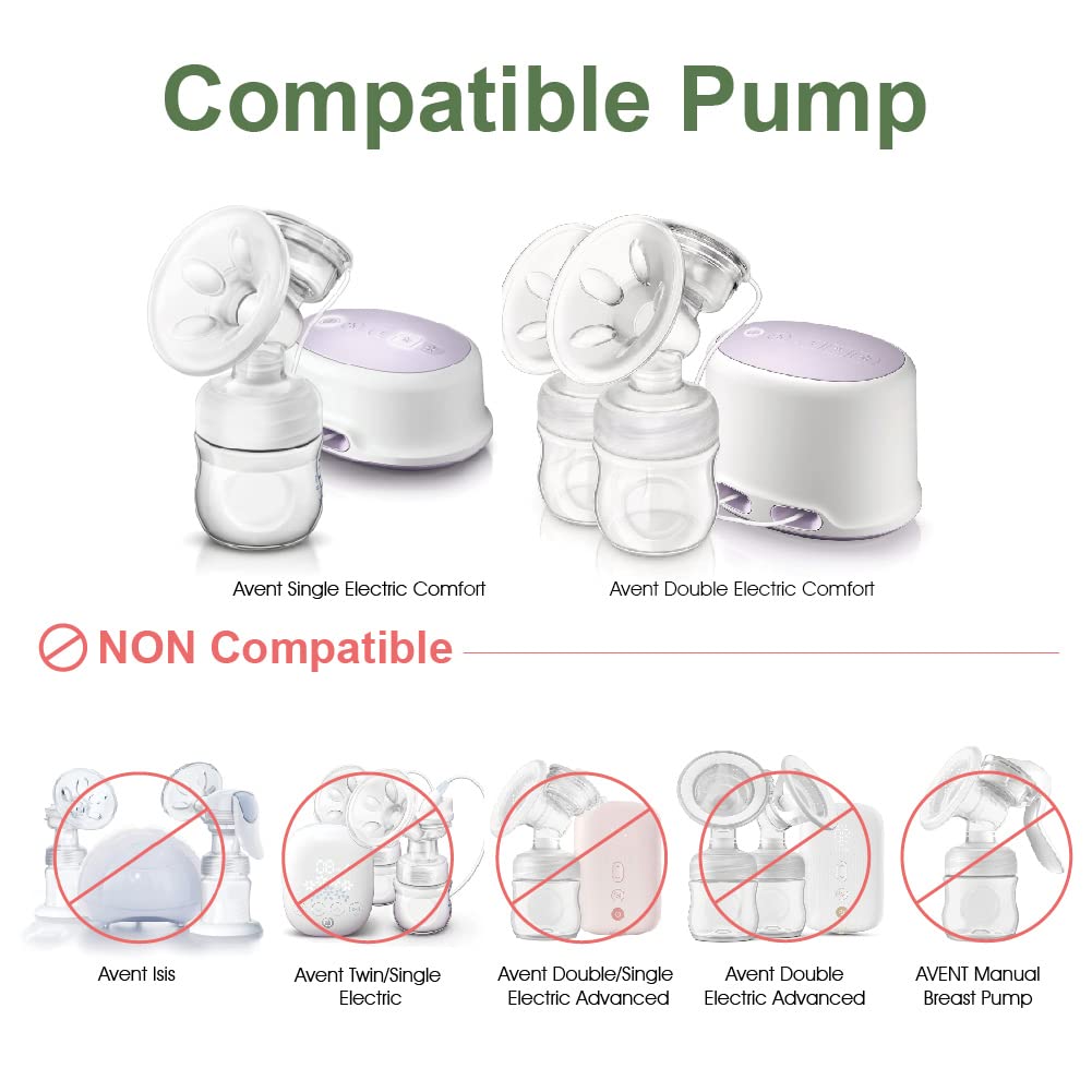 Maymom Ersatzteile kompatibel mit Avent Comfort Pumpe, Ventil, Membrane für elektrische Einzel- und