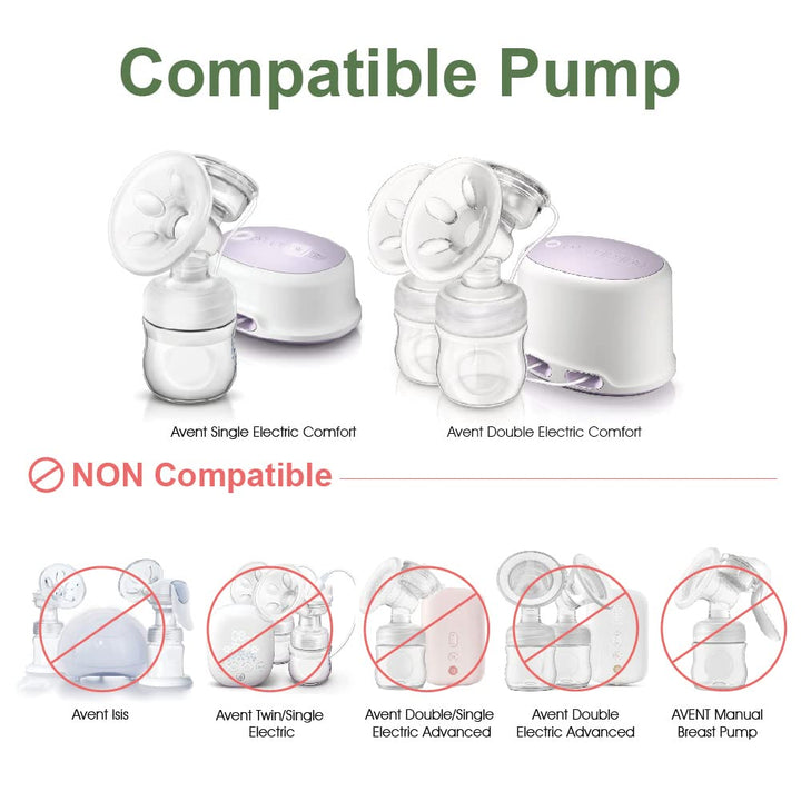 Maymom Ersatzteile kompatibel mit Avent Comfort Pumpe, Ventil, Membrane für elektrische Einzel- und