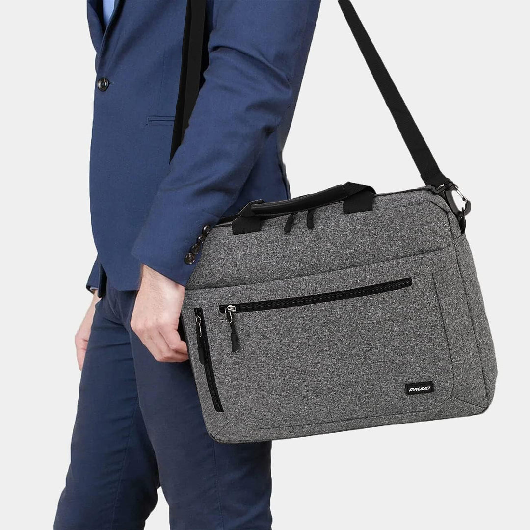 RAVUO Laptoptasche Herren, Laptop Aktentaschen 15.6 zoll Umhängetasche Wasserdichte Computertasche T