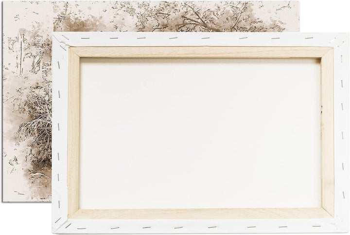 deyoli traditionell japanischer Garten Effekt: Sepia, Format: 80x60 als Leinwandbild, Motiv fertig g