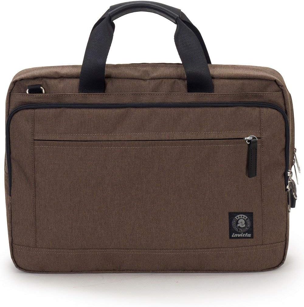 Invicta Bürotasche — Blau — Laptop hält bis zu 15.6 „— Schultergurt — Herren Damen Einheitsgrösse Br