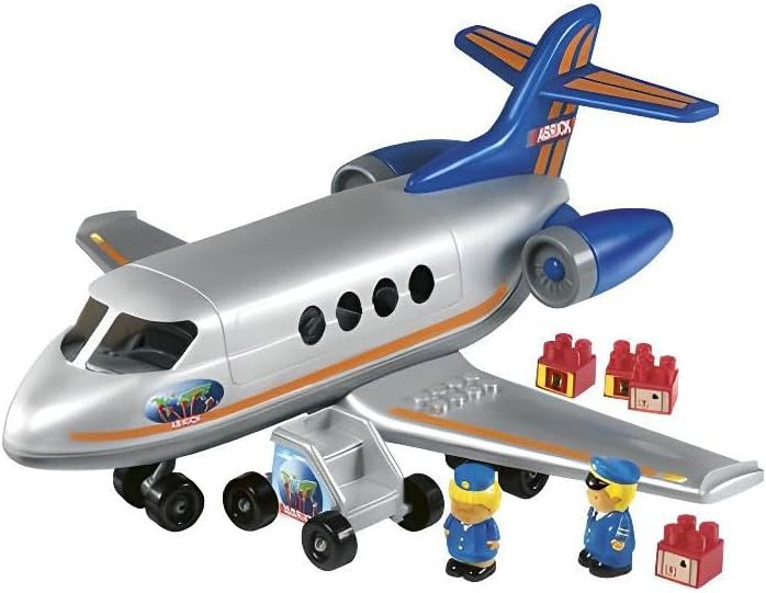 Ecoiffier 3155 - Grosses Personenflugzeug mit 2 Spielfiguren