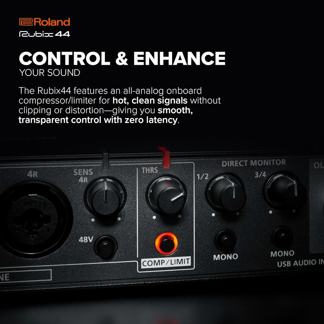 Roland RUBIX44 4-In/4-Out High-Resolution Audio-Interface - Die Hi-Res-Lösung für Homestudio-Produze