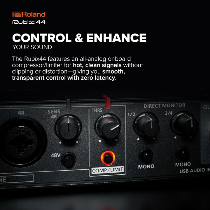 Roland RUBIX44 4-In/4-Out High-Resolution Audio-Interface - Die Hi-Res-Lösung für Homestudio-Produze