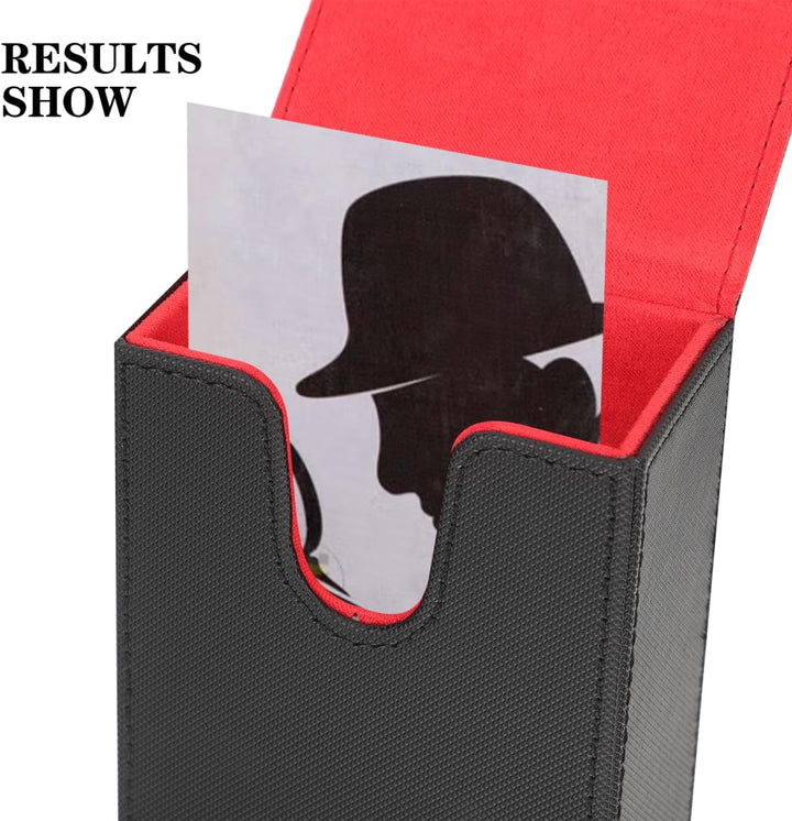 TOPBATHY Spielkartenhalter Inhaber Einer Pokerkarte PU Tarot Cards Storage Box Tragbare Tarotkartenb