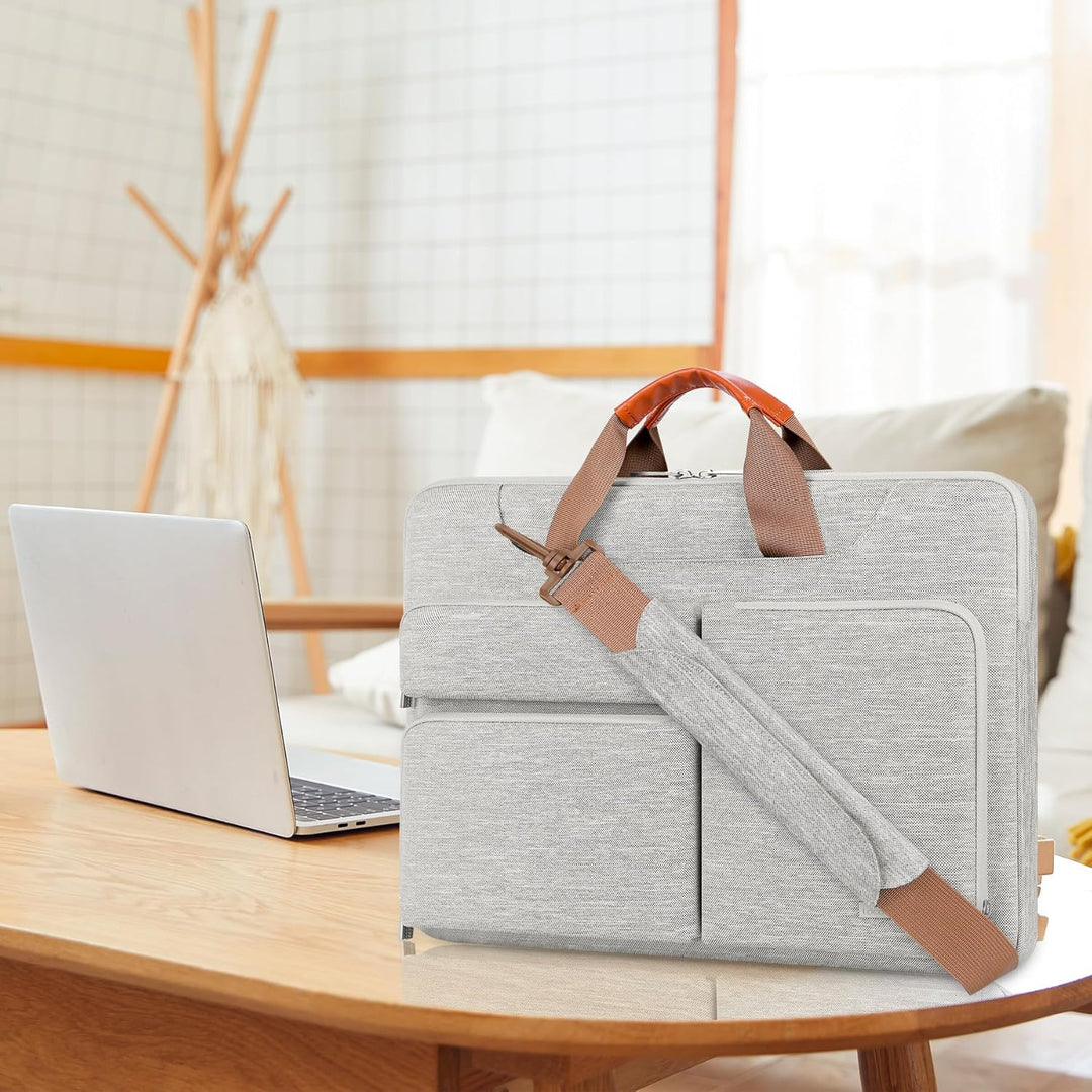 Lacdo 15.6 Zoll 360° Rundumschutz Laptop Schultertasche Hülle für Lenovo Ideapad/ThinkPad 15, ASUS V