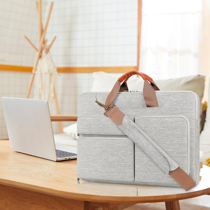 Lacdo 15.6 Zoll 360° Rundumschutz Laptop Schultertasche Hülle für Lenovo Ideapad/ThinkPad 15, ASUS V