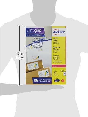 Adressetikett Avery Quickpeel 63.5x38.1 Weiss 100 Blatt 21 Etiketten pro Blatt