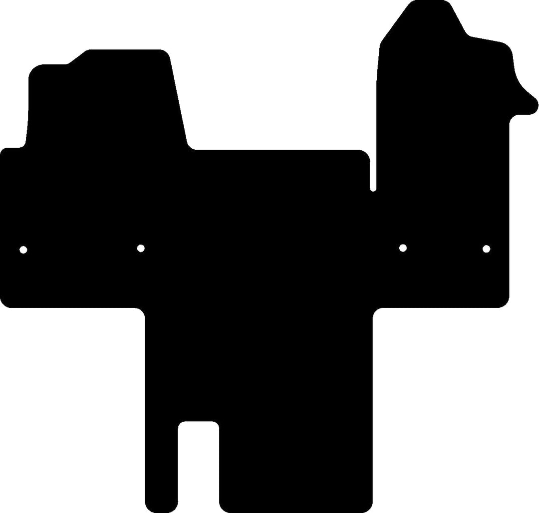 Kovvar DuoGrip Gummi Fussmatten passend für Renault Master | 2010-2024 | Ausführung: Wohnmobil | 1-t