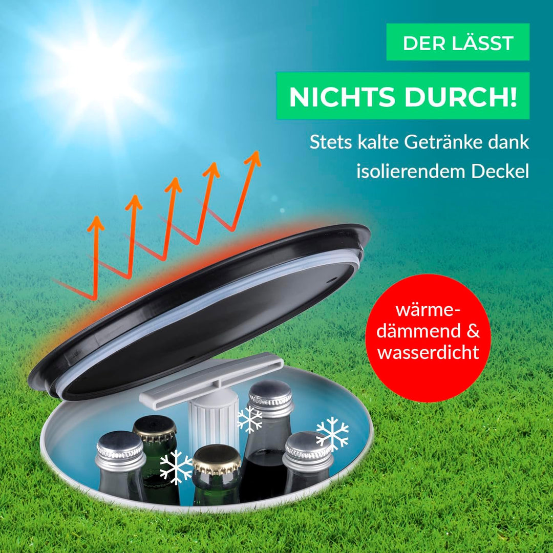 EASYmaxx Flaschenkühler Outdoor | Erdloch- Bierkühler, Camping Kühlschrank, Flaschenkühlschrank | bi