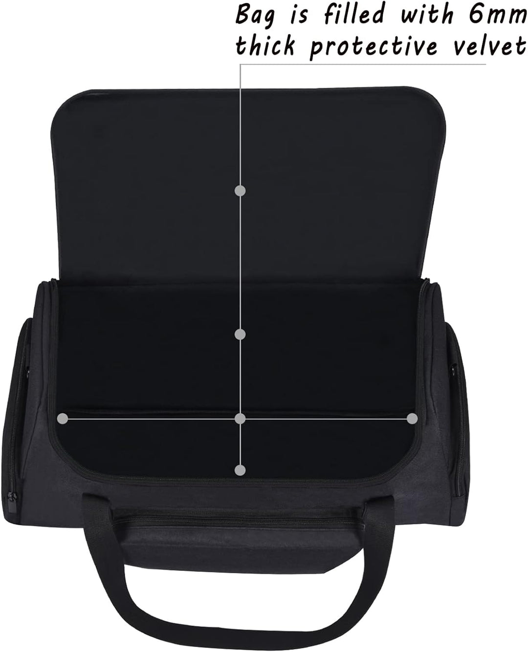 Yaowanguan Hülle Tragetasche Umhängetasche mit zusätzlichen Aufbewahrungstaschen für JBL PartyBox On
