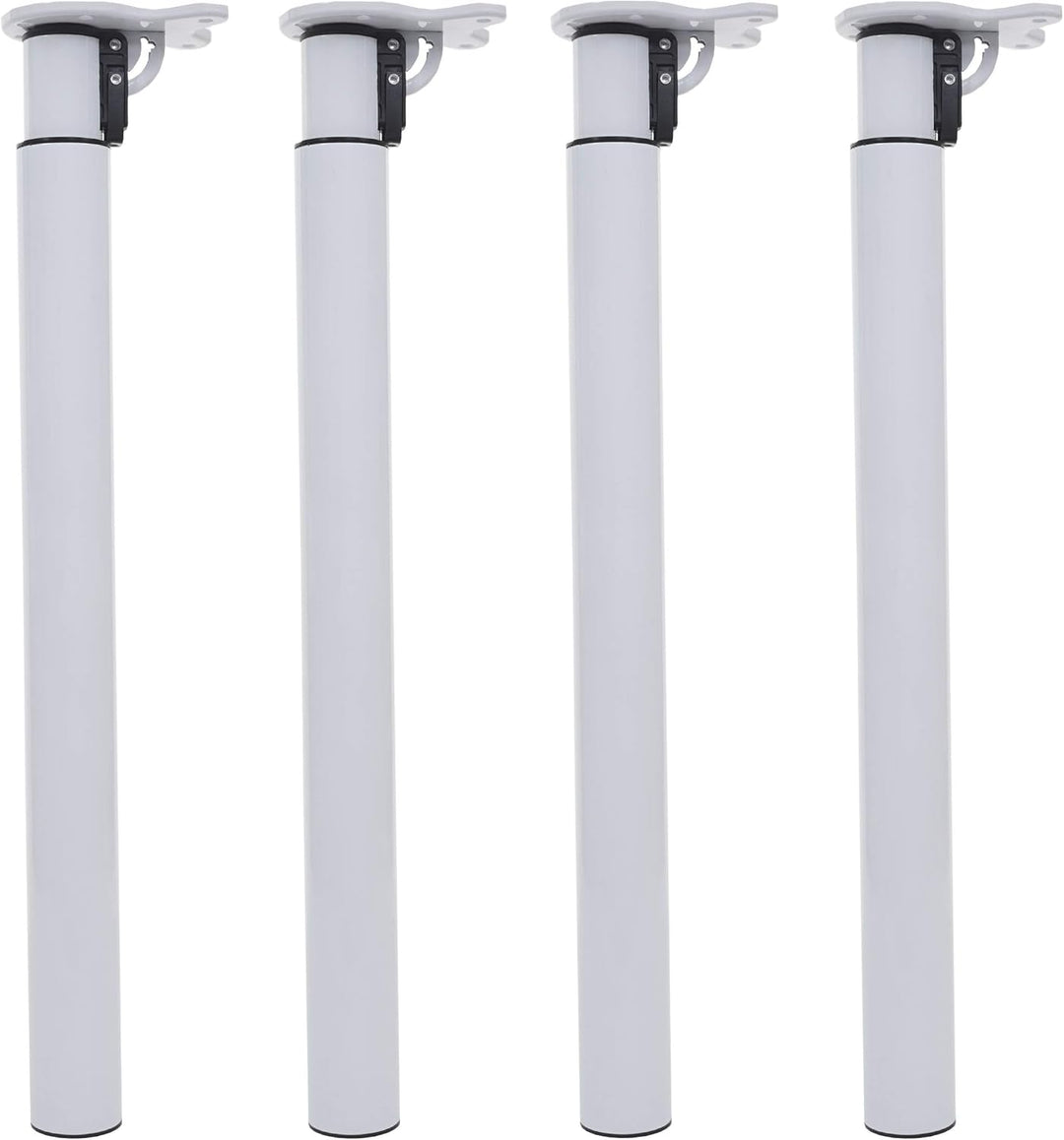 Mendler 4er-Set Tischbein HWC-H35 für Schreibtisch Tischfuss klappbar Drehmechanismus höhenverstellb