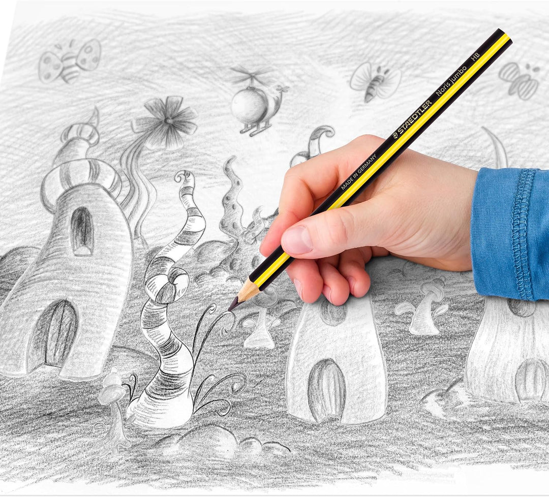 STAEDTLER Schreiblernstift Noris jumbo, dicker Bleistift in Dreikantform, hohe Bruchfestigkeit, Härt