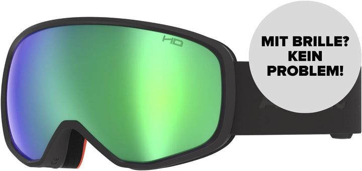ATOMIC REVENT HD Skibrille - Skibrillen mit kontrastreichen Farben - Hochwertig verspiegelte Snowboa