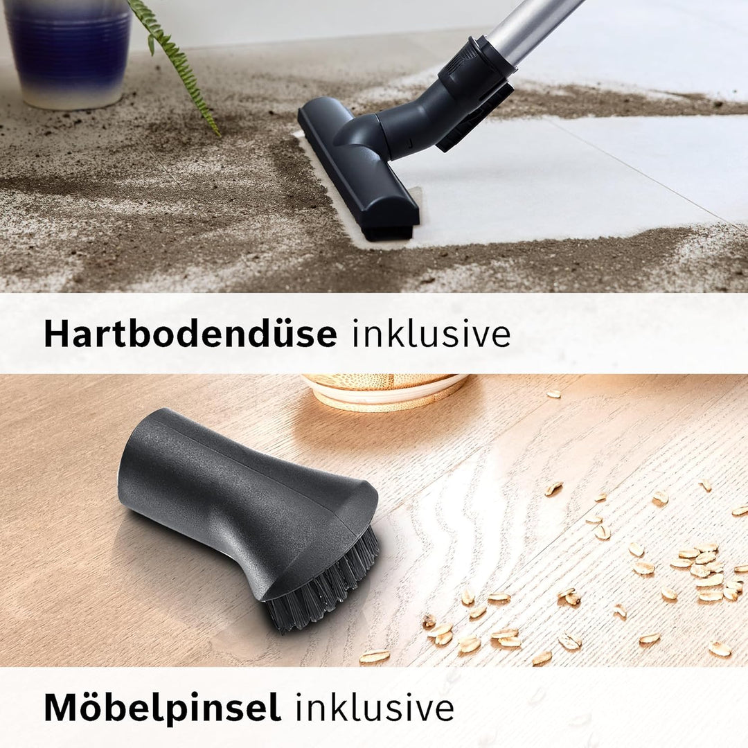 Bosch Staubsauger beutellos Serie 6 BGC41XALL, Bodenstaubsauger, ideal für Allergiker, Hygiene-Filte