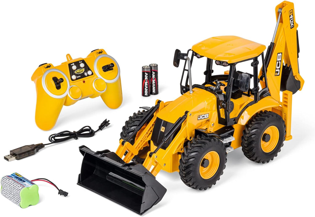 Carson 500907668 1:20 Baggerlader JCB 2.4G 100% RTR - Ferngesteuertes Baufahrzeug für Kinder ab 8 Ja