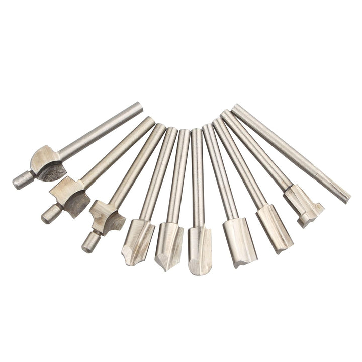 HALJIA 10 HSS Router Holz Fräser Borte Bits Dateien für Dremel Rotary Werkzeug-Set Carpenter holzbea