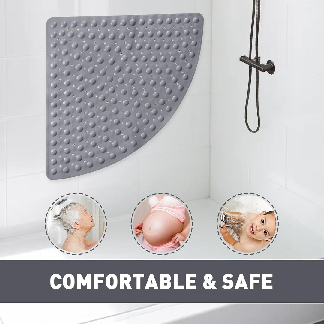 Walant Duschmatte rutschfest 70x70 cm,Badewannenmatte mit Saugnäpfen,BPA-frei PVC Bath Mat, Schimmel