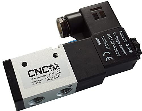 3/2 Wege Pneumatikventil 24 Volt 1/4" 1,5-8 bar 3/2 Wegeventil Magnetventil Industriequalität