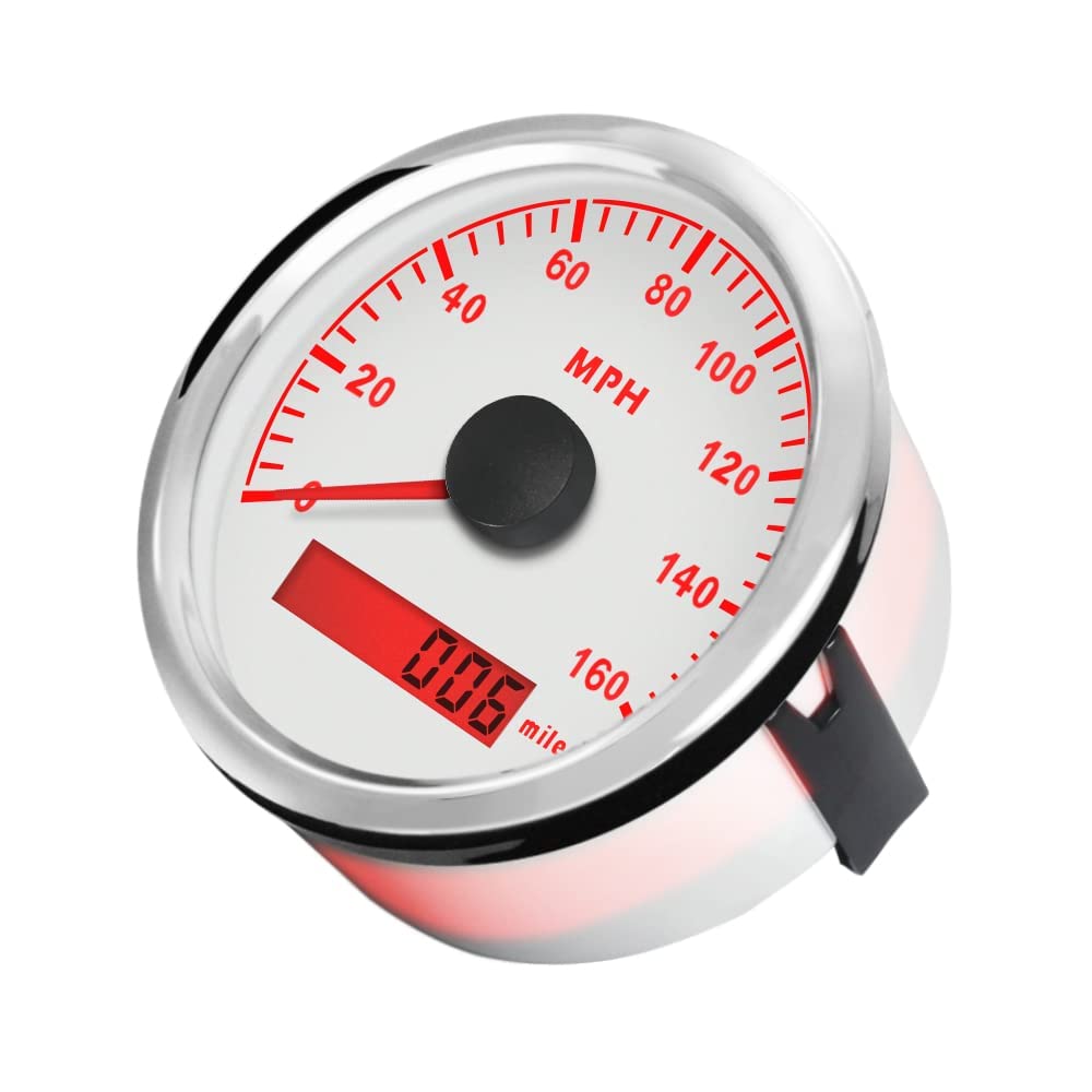 ELING Wasserdichte GPS Tachometer MPH Tachometer 160MPH Für Auto Motorrad Boot Mit Hintergrundbeleuc