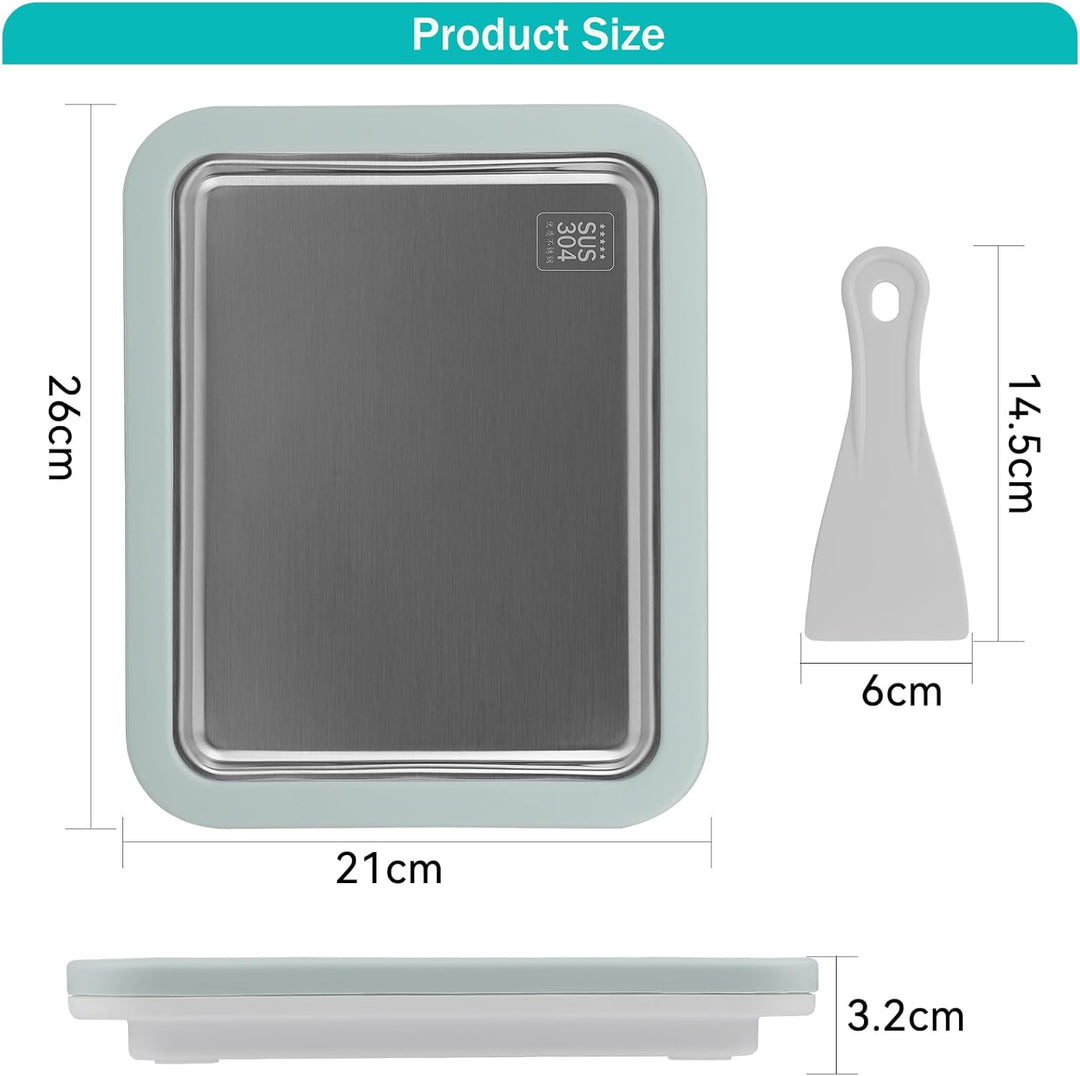 DBREAKS Eiscreme Roller Maker Pan, Eisplatte, Ice Cream Rolls Maker, Ice Rolls Maschine, Hausgemacht
