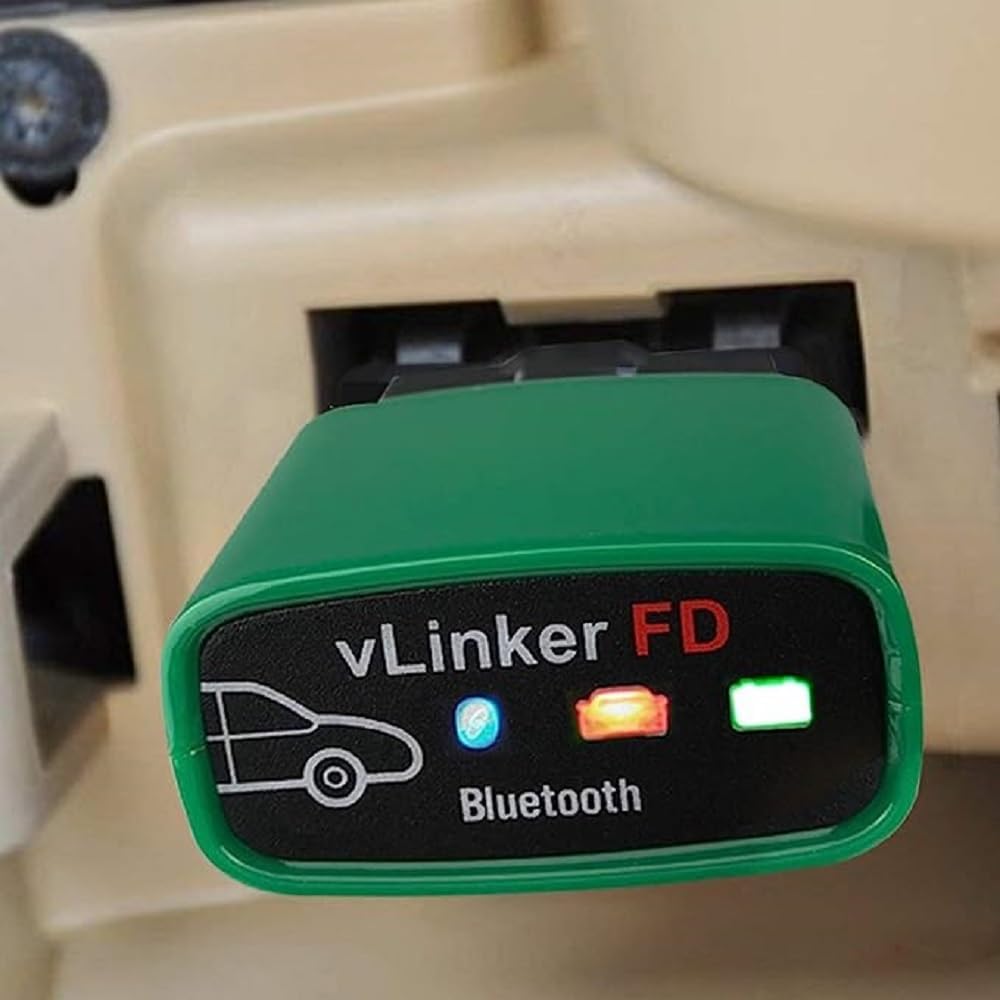 Vgate OBDII Bluetooth, vLinker FD OBD2 diagnosegerät OBD Adapter für Android und Windows (Bluetooth
