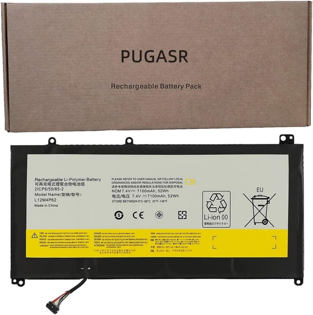 PUGASR L12M4P62 L12L4P62 Laptop Akku Kompatibel mit Lenovo Ideapad U430 U430P U530 Touch 80AS U530-2