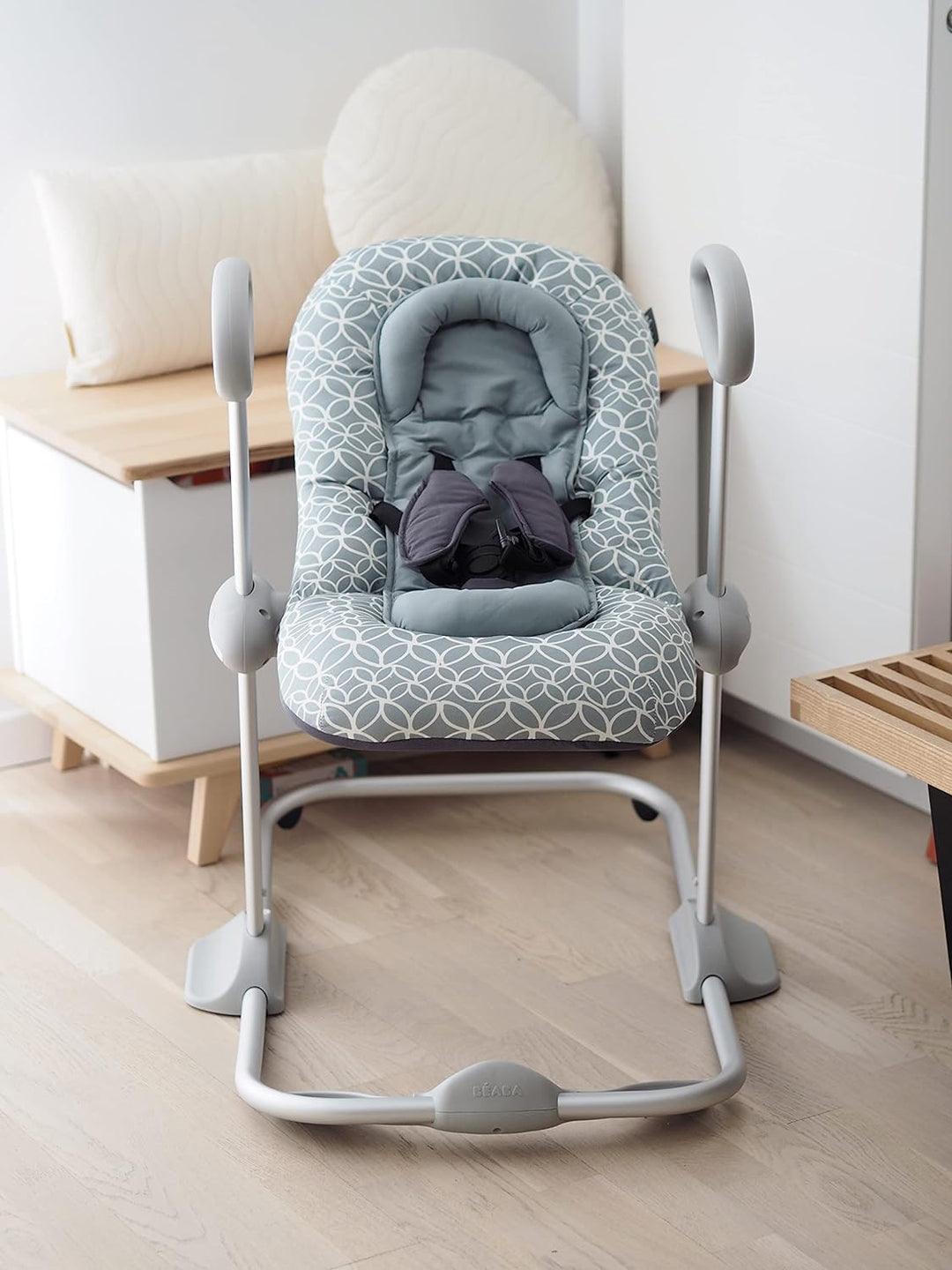 BÉABA, Up & Down III - Babywippe - Wippe für Babys und Kleinkinder - Höhenverstellbar - Schaukelfunk