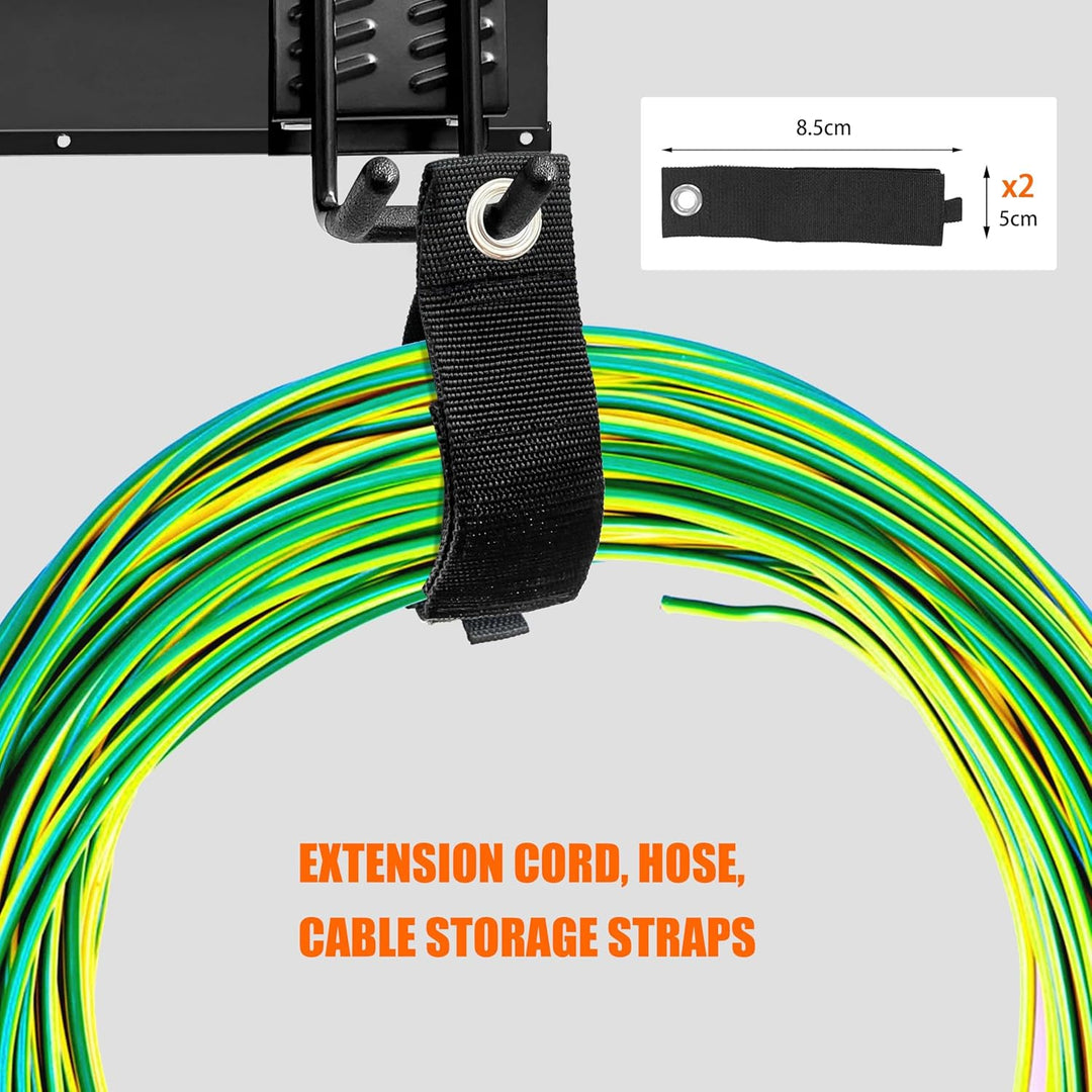 Mimoke Wandhalterung Garage und Garten Werkzeug Organizer Gerätehalter mit mehreren Haken für Garten