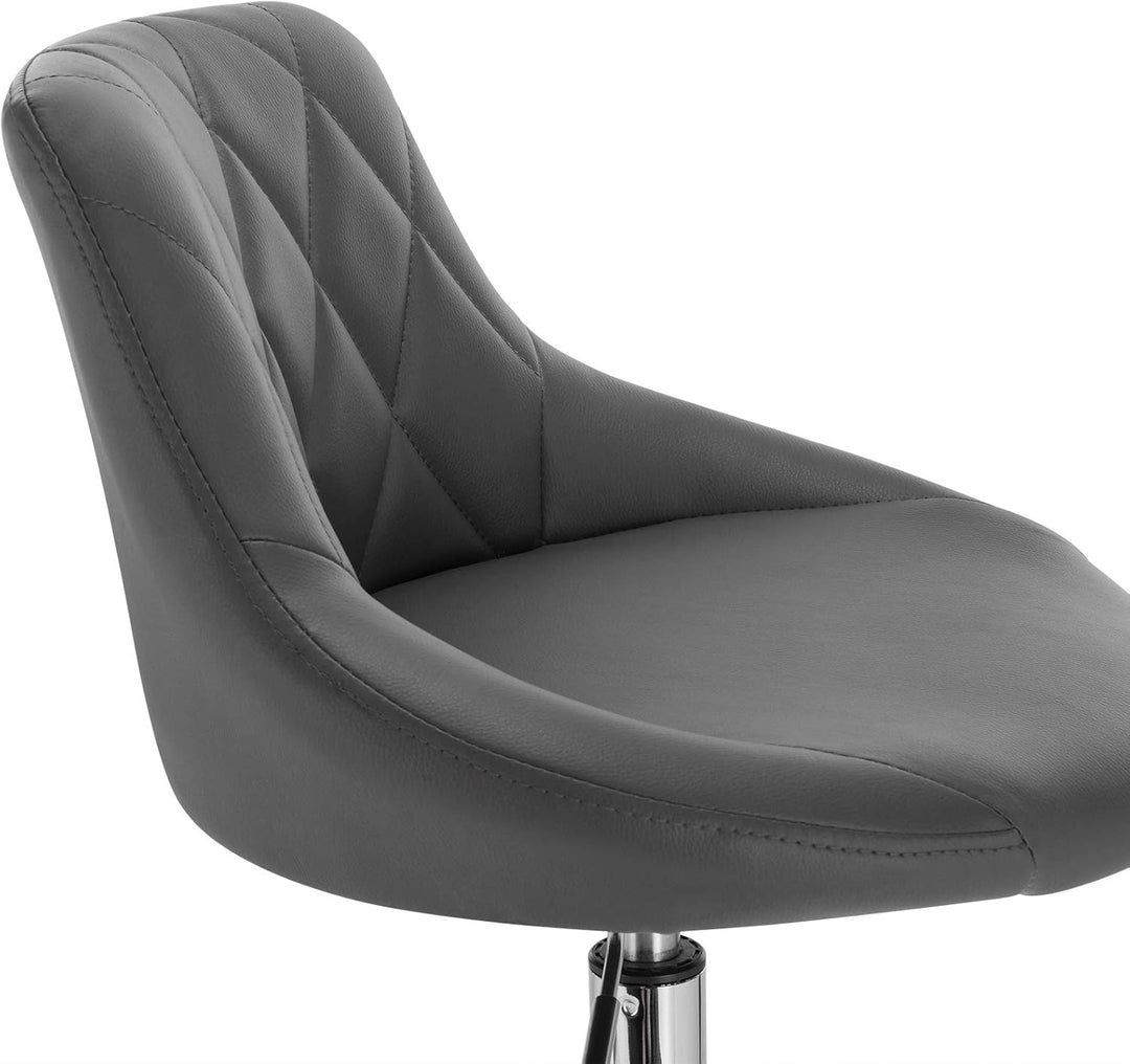 WOLTU 4er Set Verstellbarer Sitzhocker Stuhl Arbeitshocker Bürohocker Schminkhocker mit Rückenlehne