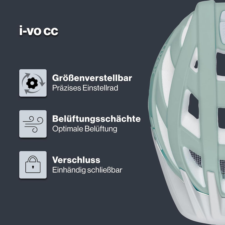 uvex i-vo cc - Leichter Allround-Helm für Damen und Herren - individuelle Grössenanpassung - erweite