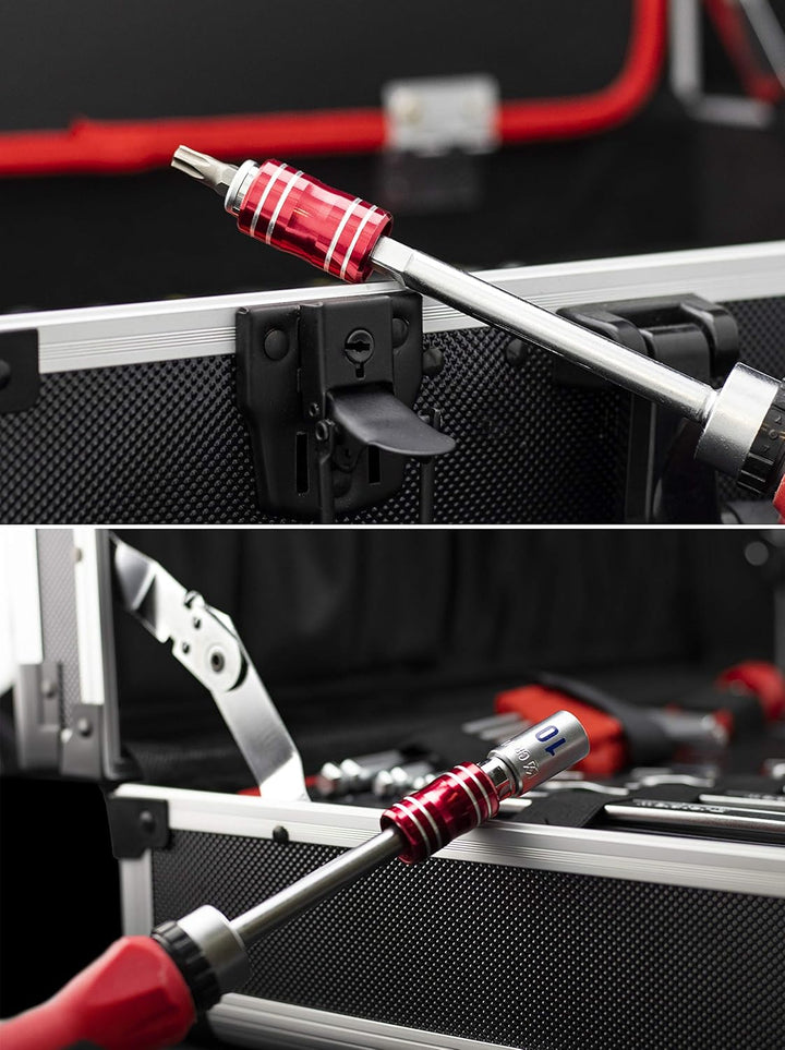 Meister Werkzeugkoffer 109-teilig - Stabiler Alu-Koffer - Werkzeug-Set - Für Haushalt, Garage & Werk