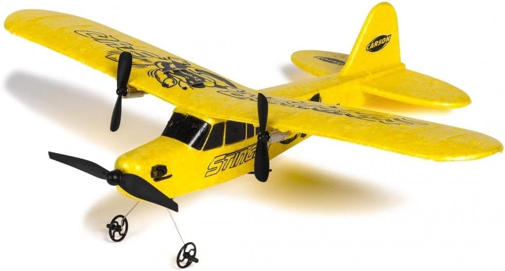 Carson 500505029 Stinger 340 2.4G 100% RTF - ferngesteuertes Flugmodell, RC Flugzeug, Robustes RTF (