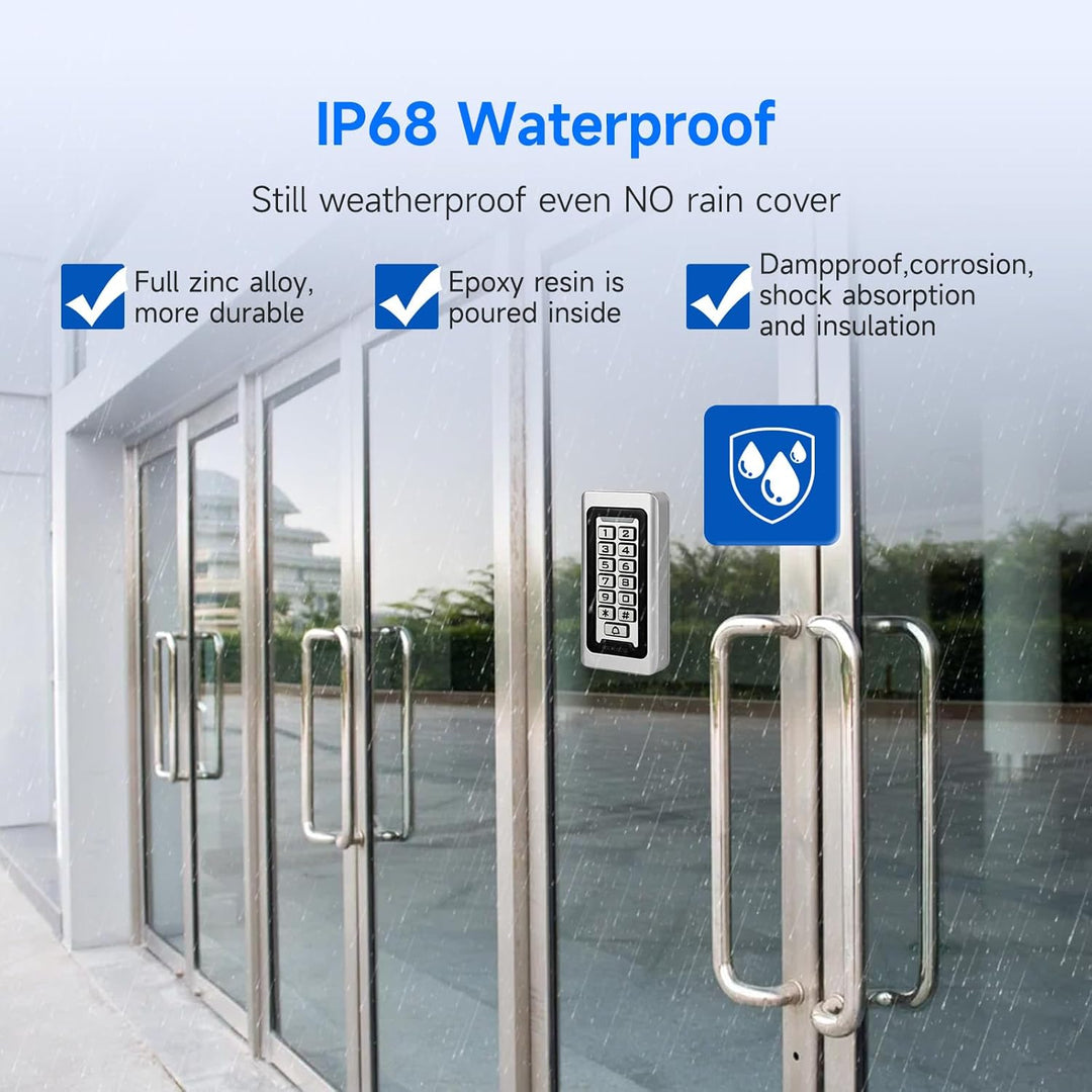 Retekess T-AC03 Codeschloss Türöffner, Codeschloss Garagentor, Wasserdichte RFID IP68, Zutrittskontr