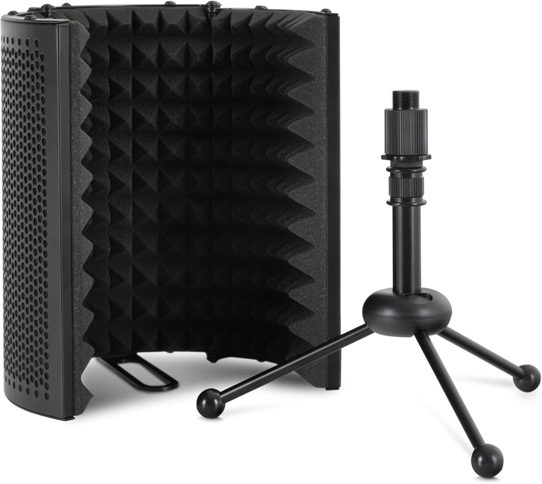 Pronomic MP-40 Micscreen-Tischstativ - Portabler Absorber und Diffusor - Ideal für Studio oder Podca
