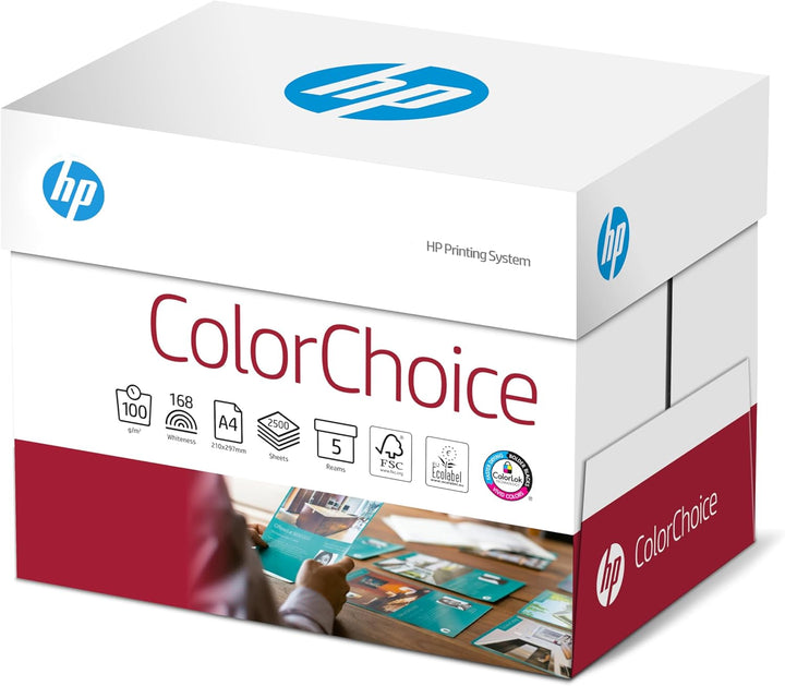 Hewlett-Packard CHP 751 Color-Choice Drucker-/Laserpapier 100 g DIN-A4, 2.500 Blatt, weiss, extragla