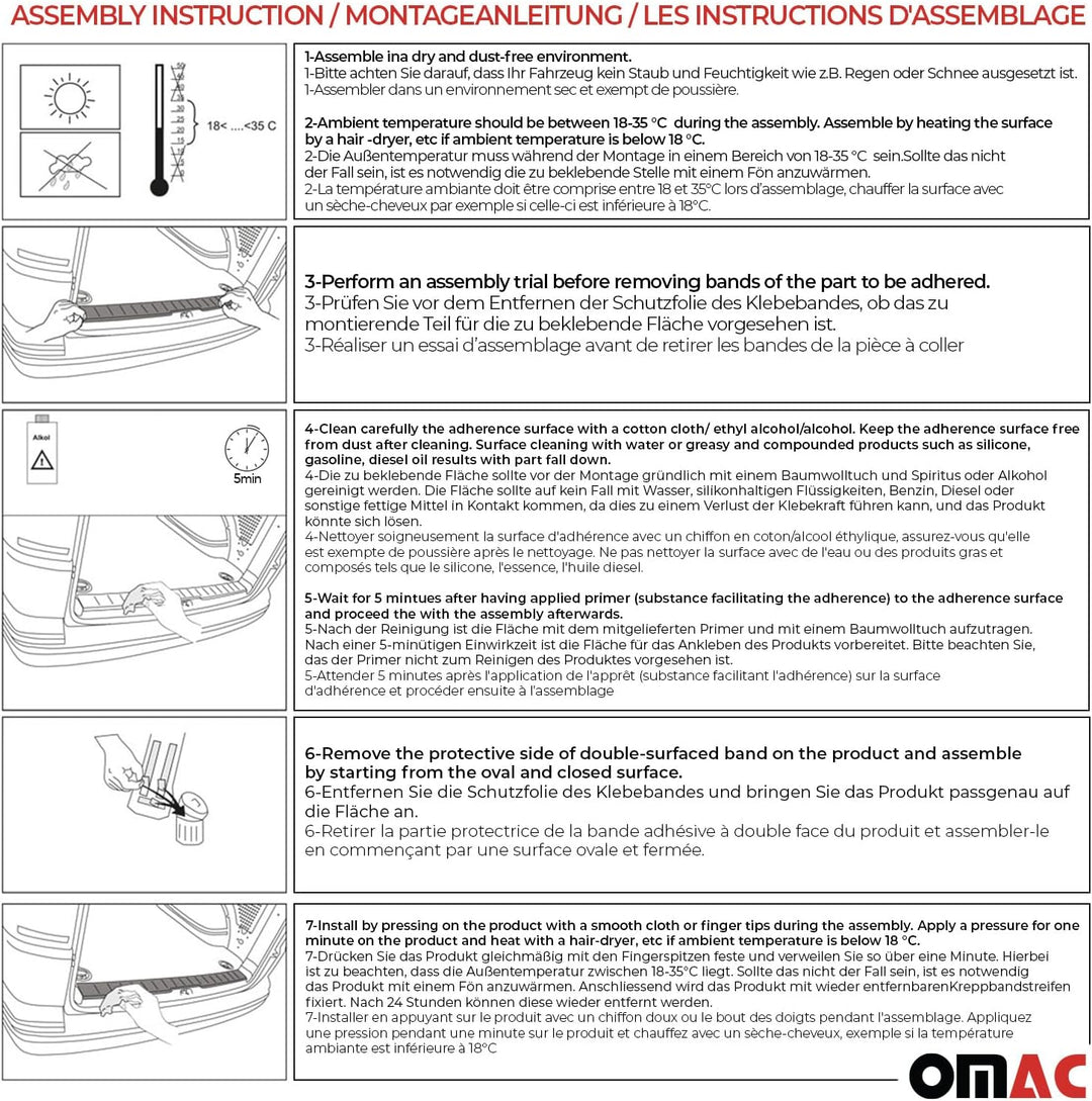 Ladekantenschutz Stossstangenschutz kompatibel mit Skoda Kodiaq NS7 2017-2023 Edelstahl Chrom Glanz,
