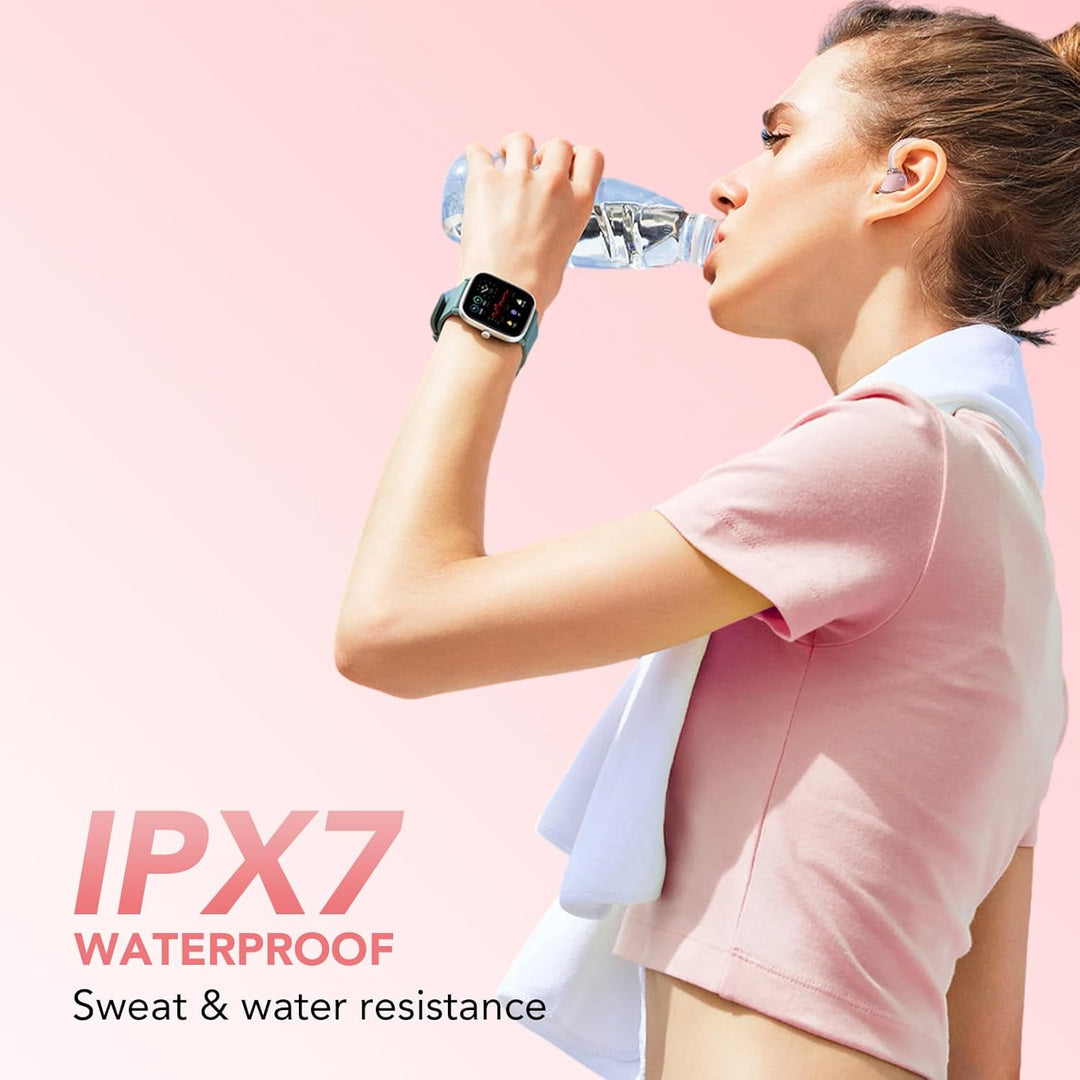 QXQ Bluetooth Kopfhörer Sport, In Ear Kopfhörer Kabellos Bluetooth 5.3, mit Ladeetui, LED-Anzeige, I